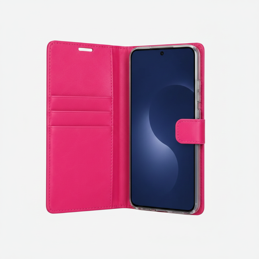 For Samsung Galaxy S26 Wallet Case  Hot Pink  Flip Cover
