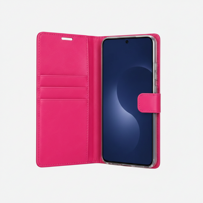 For Samsung Galaxy S26 Wallet Case  Hot Pink  Flip Cover