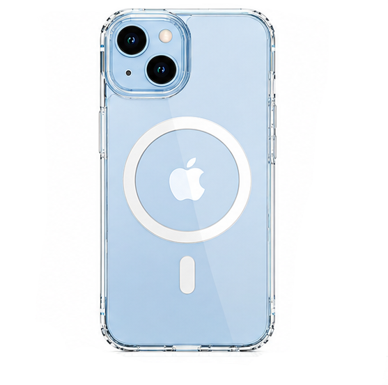 For iPhone 14 Plus  MagSafe Shockproof Clear Case