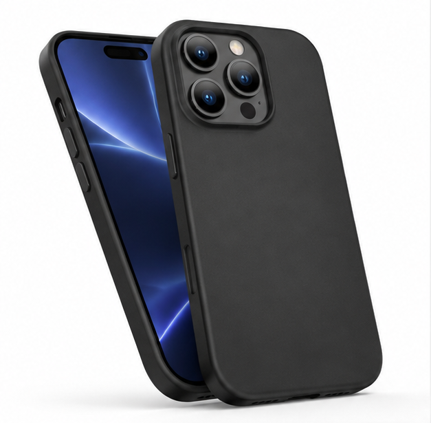 For iPhone 15 Pro Max Silicone Case -Black, Slim Fit Cover