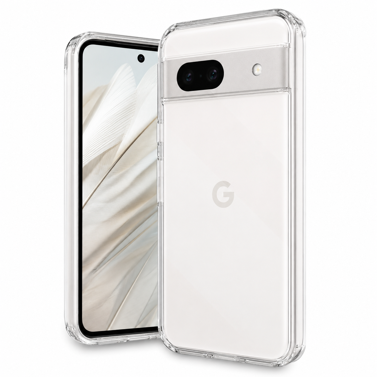 For Google Pixel 7a case clear shockproof protective cover