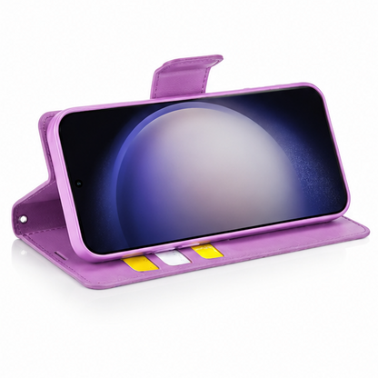 For iPhone 16E Wallet Case Purple Colour Flip Cover