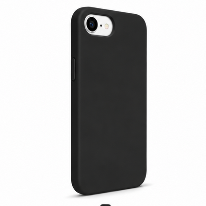 For iPhone 16E Silicone Black Shockproof Phone Case + 2x Tempered Glass Screen Protectors
