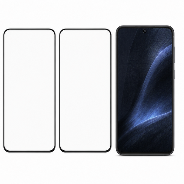 2 Pack  for Samsung Galaxy S25 Tempered Glass Screen Protector – Full Cover 9H HD Clear Protective Glass