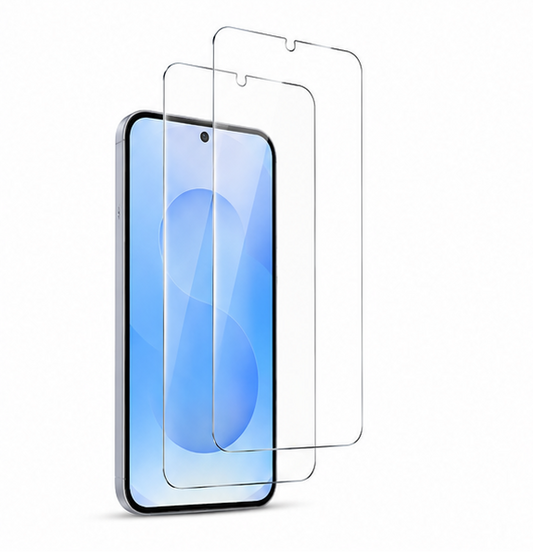 For Samsung Galaxy A06 Tempered Glass Screen Protector [2 Pack] – 9H Hardness, HD Clear, Bubble Free, Scratch Resistant, Case Friendly