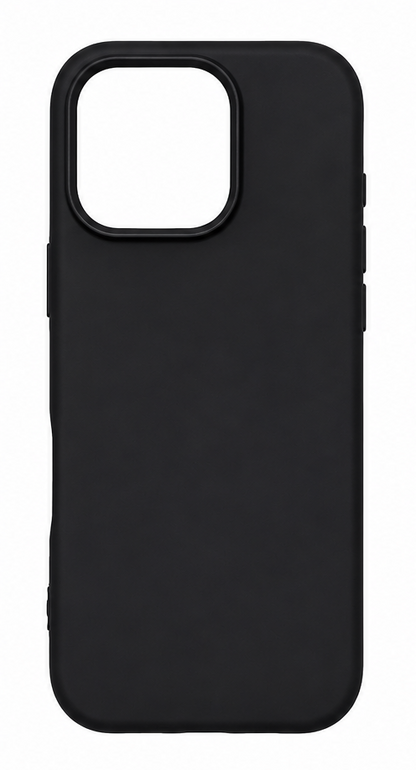 For iPhone 16 Pro Max Premium Silicone Case – Soft Touch Shockproof Protective Cover (Black)
