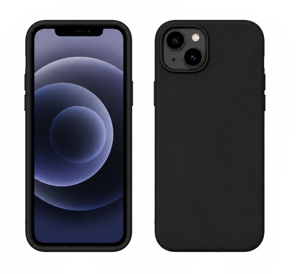 For iPhone 13 Silicone Case – Premium Shockproof Matte Finish,Black