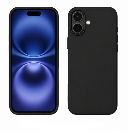 For iPhone 17 Silicone Case – Premium Shockproof Matte Finish,Black