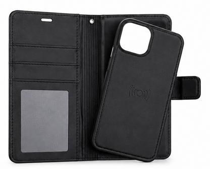 Premium 2-in-1 Black Detachable Wallet Case for iPhone 12 Pro Max