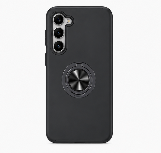 For Samsung Galaxy A17 5G Case with Ring Holder Kickstand Phone Case,Black