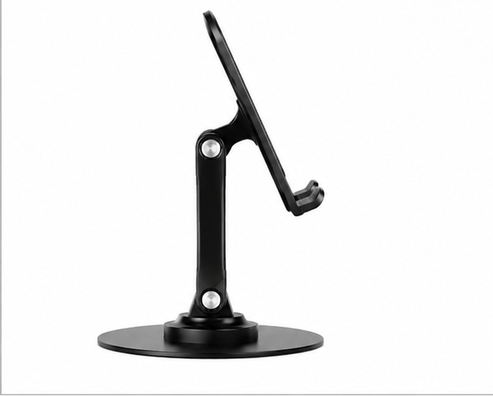 [Twin Pack]Adjustable Foldable Mobile & Tablet Desktop Stand Holder – Multi-Angle Anti-Slip Phone Stand for iPhone, Samsung, iPad & Tablets – Black