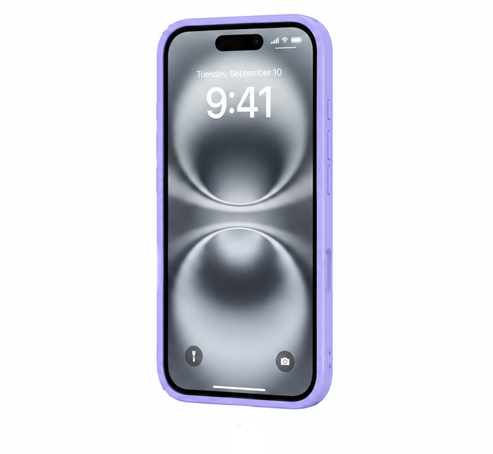 For iPhone 16 MagSafe Compatible Case Shockproof Anti Drop-Light Purple