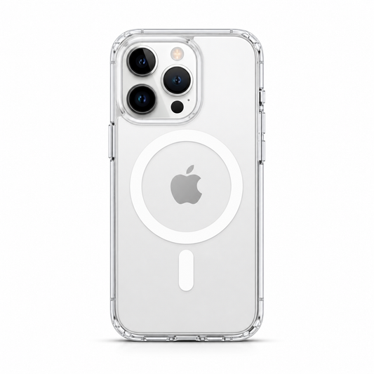 iPhone 15 Pro Clear MagSafe Case – Anti-Yellow, Strong Magnetic Hold, Shockproof Slim Protective Cover