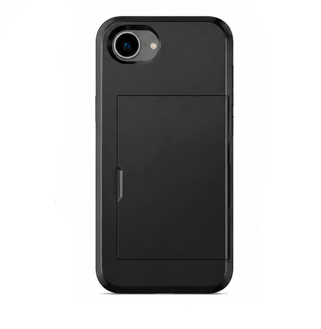 For iPhone 17e Case with Card Holder Shockproof Slim Protective Phone Cover