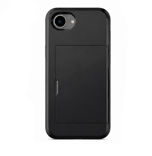 For iPhone 16e Case with Card Holder Shockproof Slim Protective Phone Cover