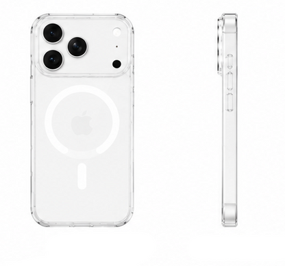 For iPhone 17 Pro MagSafe Case Clear – Shockproof Slim Transparent Cover