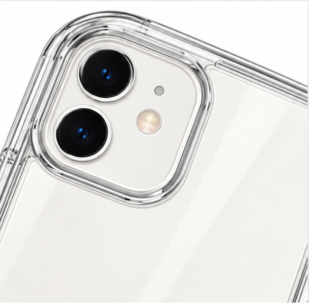 Clear Case for iPhone 11 – Transparent Shockproof Protective Phone Cover