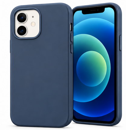 For iPhone 11 Silicone Case -Navy Blue Protective Cover