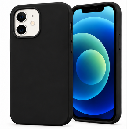 For iPhone 11 Silicone Case -Black, Slim Fit Cover
