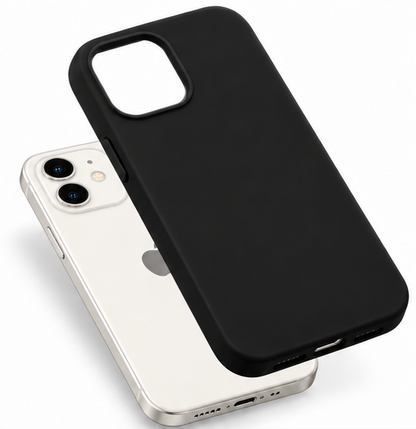 For iPhone 11 Silicone Case -Black, Slim Fit Cover
