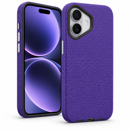For iPhone 17 Rugged Shockproof Case – Dual Layer Slim Protective Cover Purple