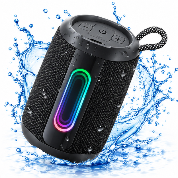 Portable Bluetooth Speaker with LED Lights