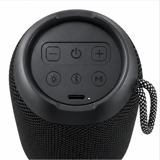 Portable Bluetooth Speaker with LED Lights