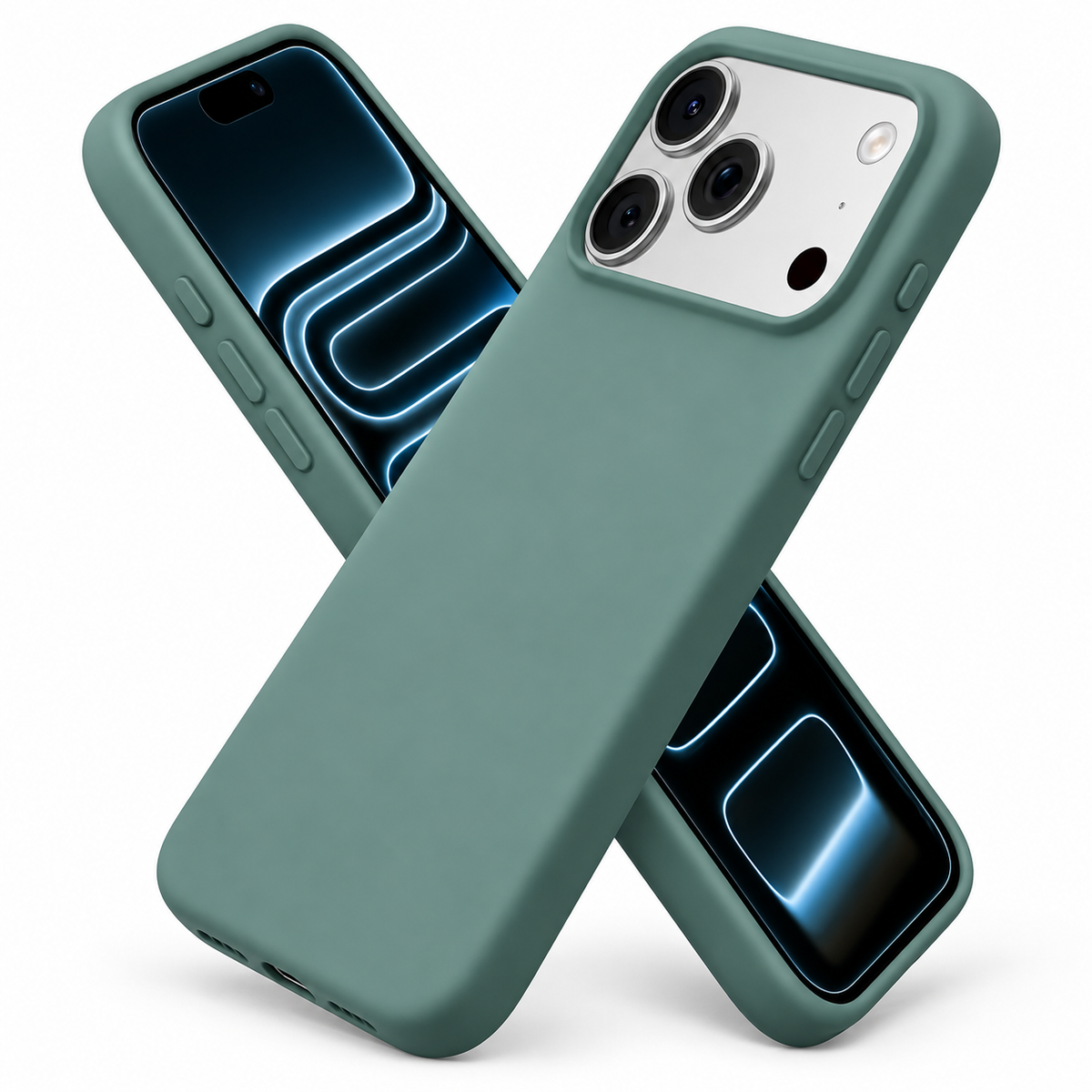 For iPhone 18 Pro Silicone case-Green