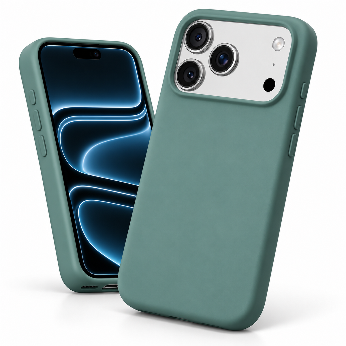 For iPhone 18 Pro Silicone case-Green