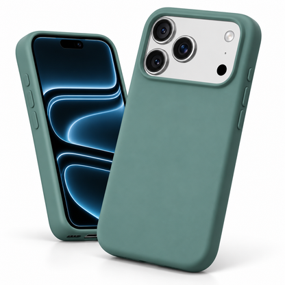 For iPhone 18 Pro Silicone case-Green