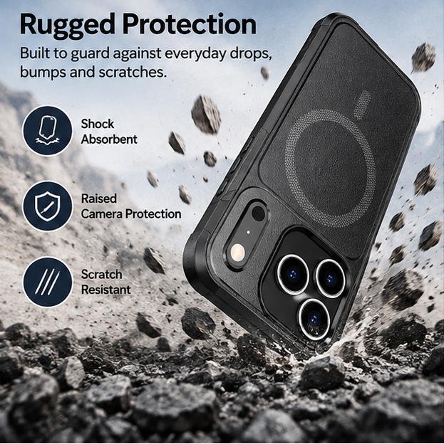 For iPhone 17 Pro MagSafe Case Heavy Duty Shockproof Rugged Cover