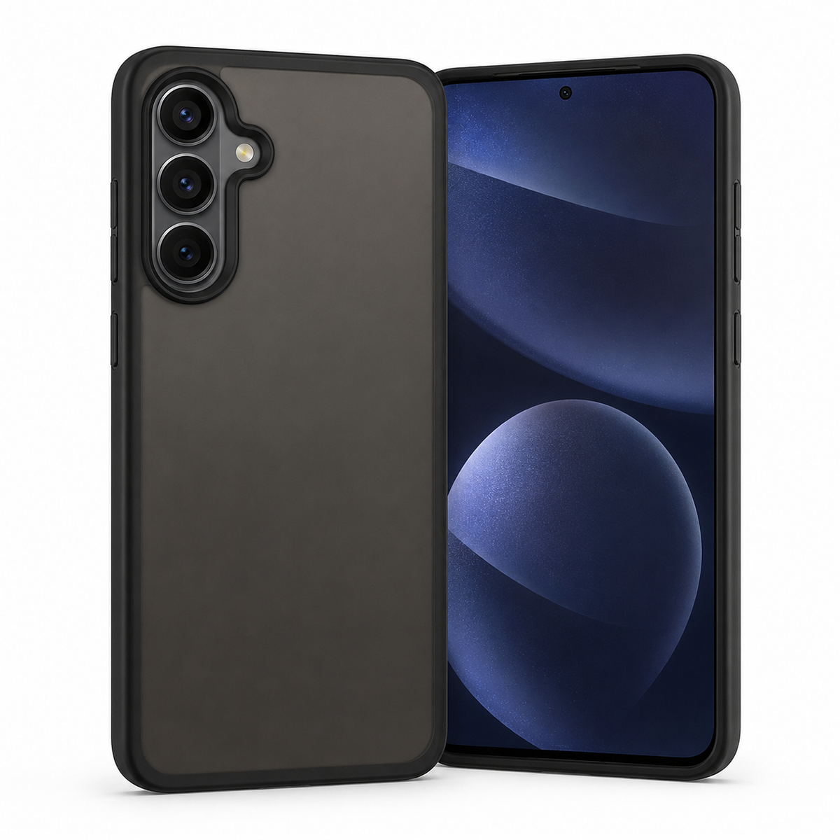 Matte Phone Case for Samsung A57 Shockproof Cover,Black