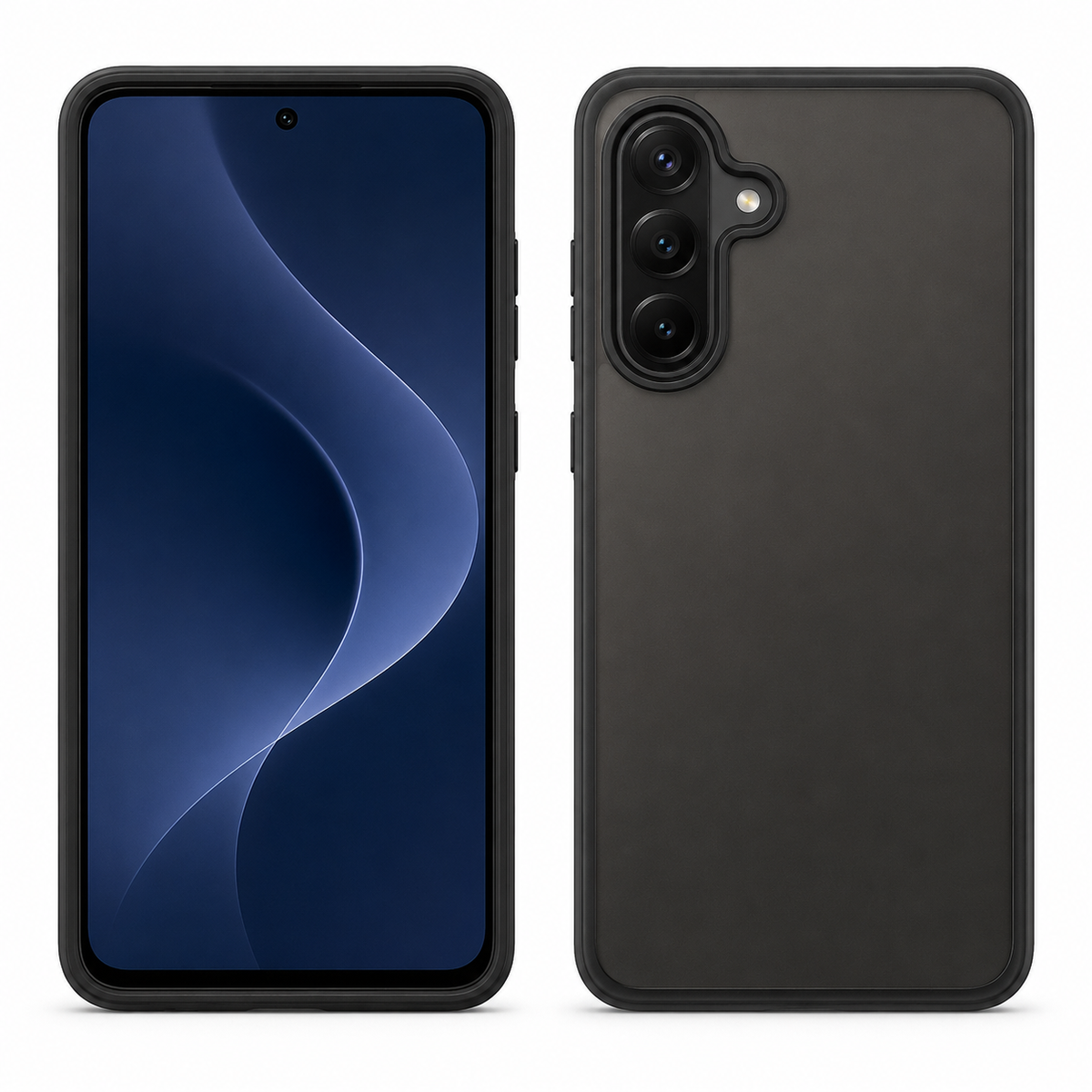 Matte Phone Case for Samsung A57 Shockproof Cover,Black