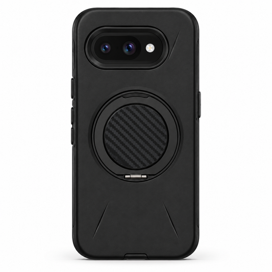 For Google Pixel 10a Black Magsafe Spin Grip Phone Case