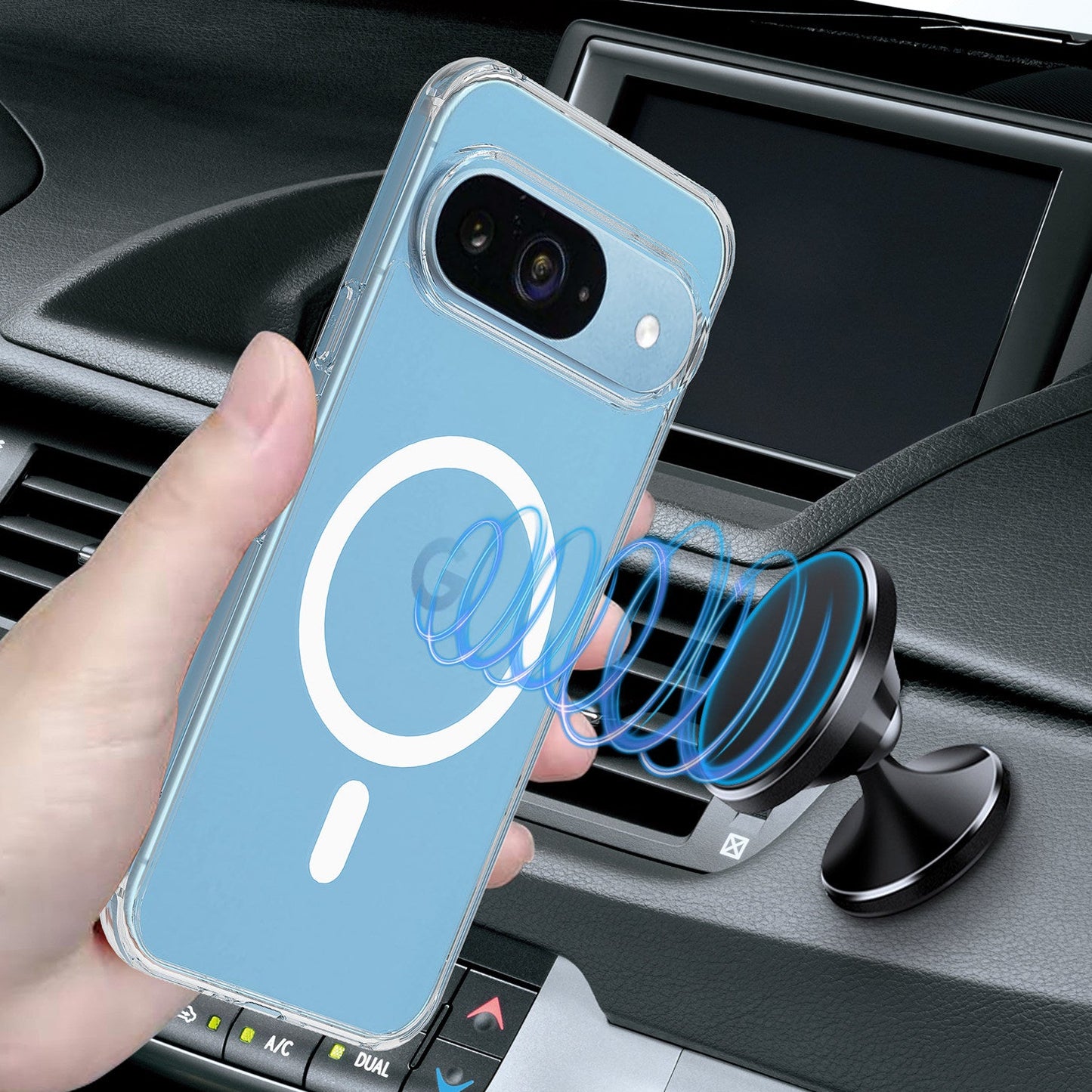 For Google Pixel 9 Magsafe Clear Case – Magnetic Compatible & Protective