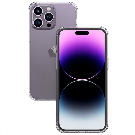 For iPhone 15 Pro Crystal Clear Case - Reinforced Corners