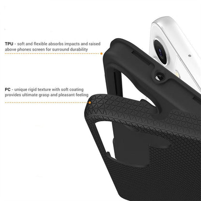For Samsung Galaxy A16 Rugged Black Case + 2 x Screen Protector