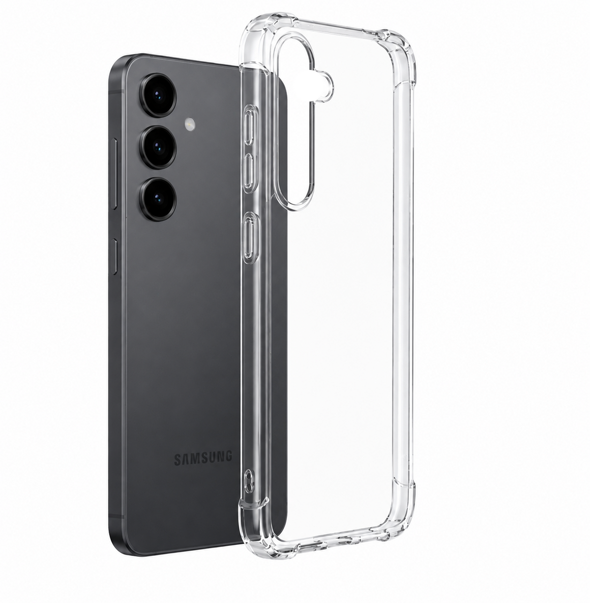 For Samsung Galaxy S25 FE Clear Shockproof Case – Crystal Transparent Protective Cover