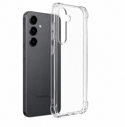 For Samsung Galaxy S25 FE Clear Shockproof Case – Crystal Transparent Protective Cover