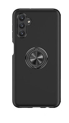 For Samsung Galaxy A17 Slim Case with Metal Ring Stand-Black Colour