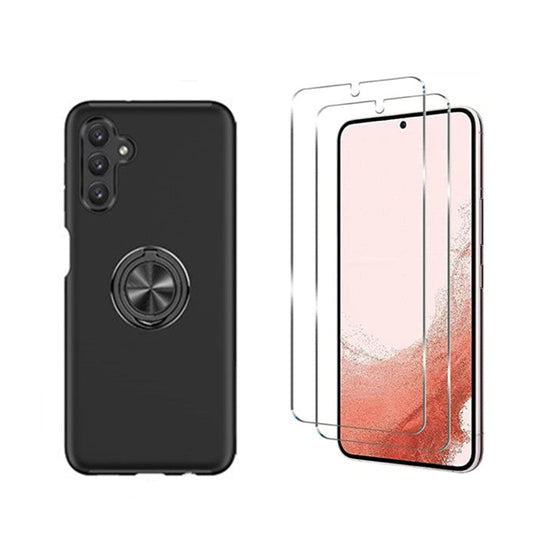 For Samsung Galaxy S25 FE Shockproof Black Case   + 2 x Screen Protectors
