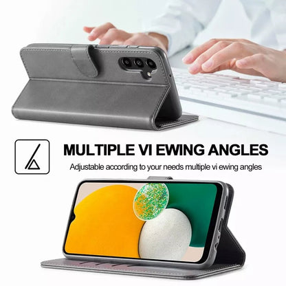 For Samsung Galaxy A15 Matte Wallet Flip Grey colour Case