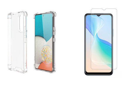 For Samsung Galaxy A16 clear case +  2 Glass Screen Protector