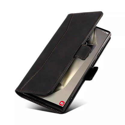 For Samsung Galaxy S24 Wallet Case Black Colour Folio Flip Cover