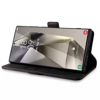 For Samsung Galaxy S24 Wallet Case Black Colour Folio Flip Cover