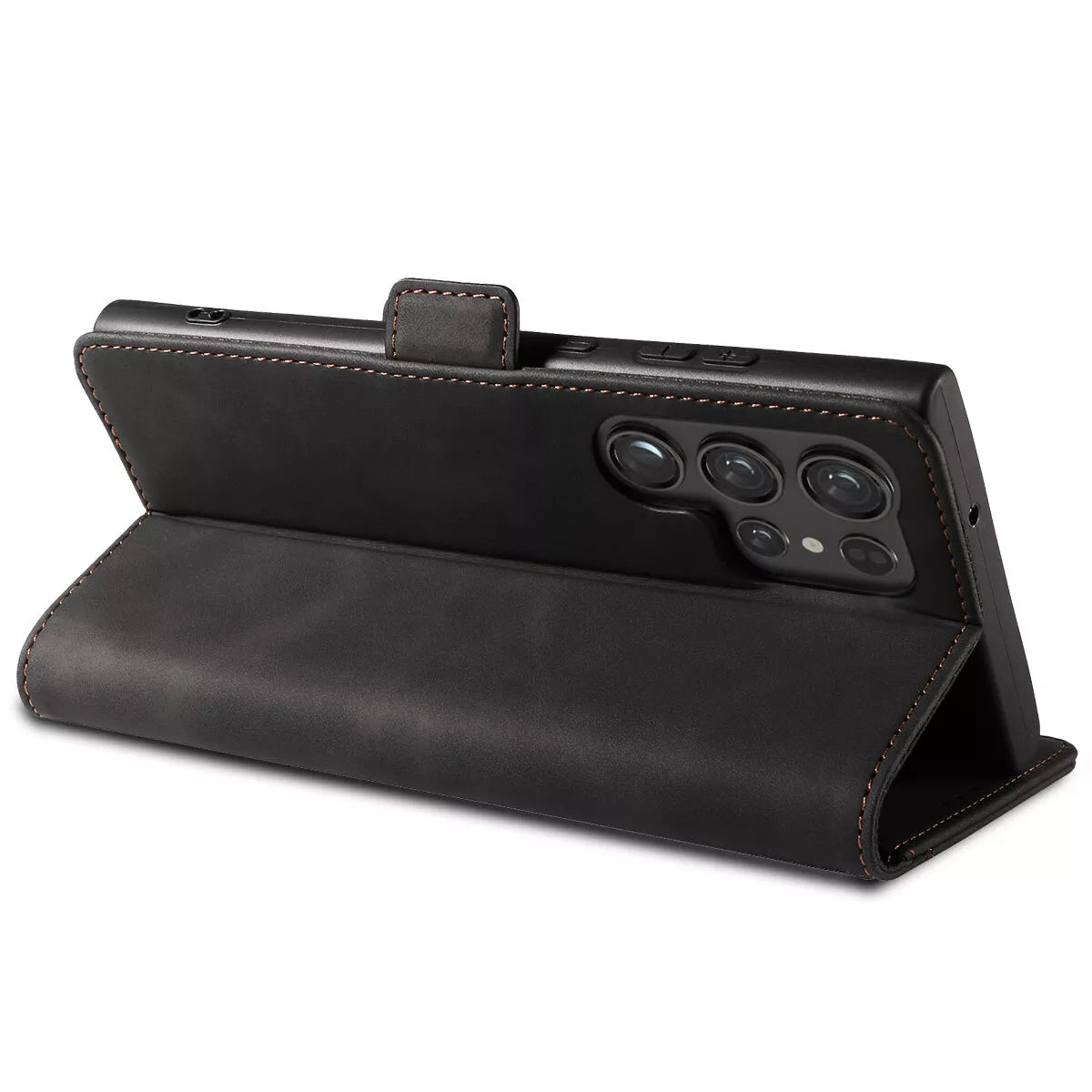 For Samsung Galaxy S24 Wallet Case Black Colour Folio Flip Cover