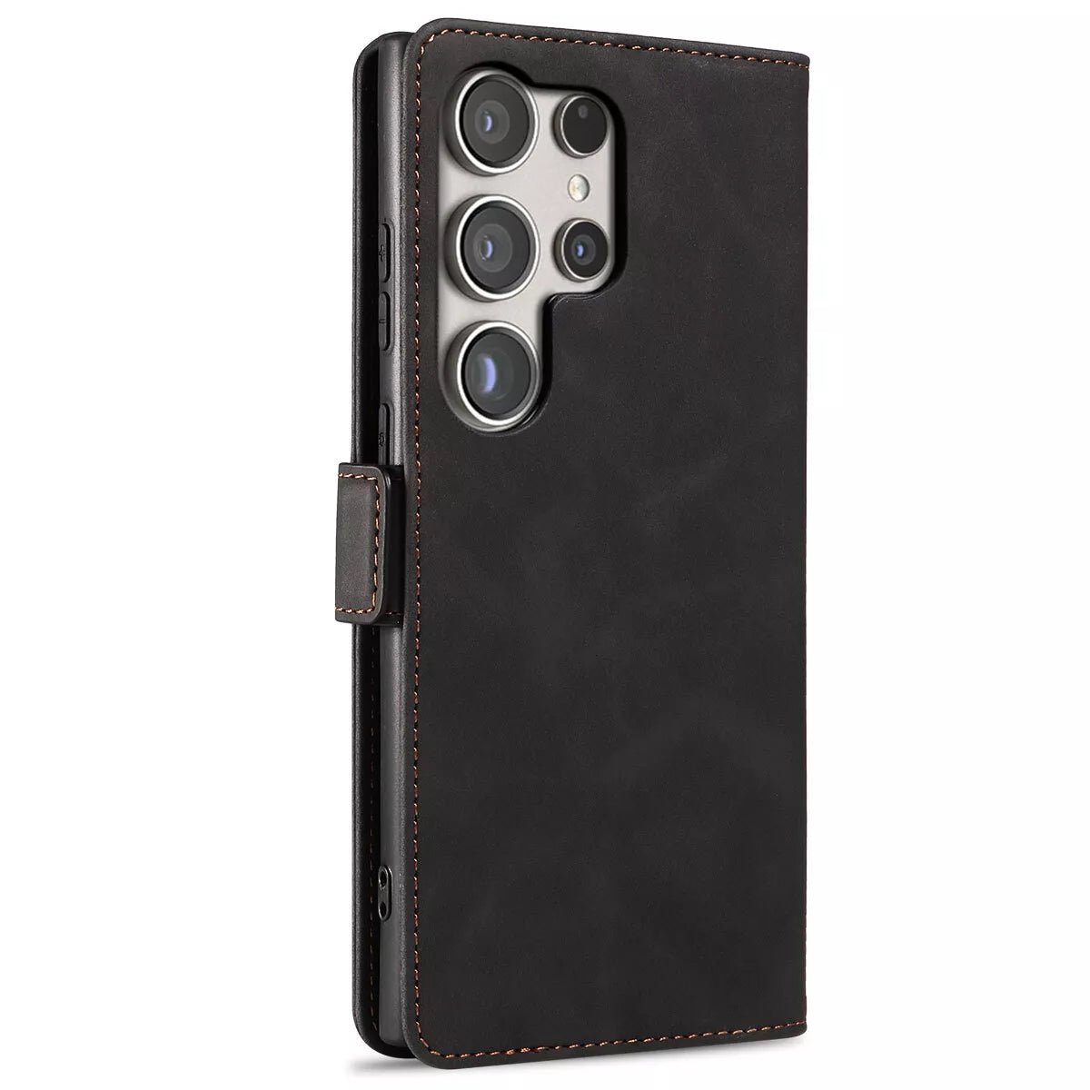 For Samsung Galaxy S24 Wallet Case Black Colour Folio Flip Cover