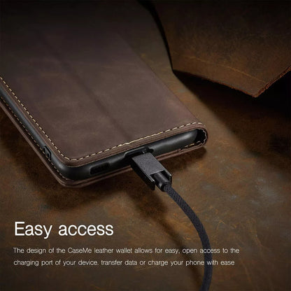 For Samsung Galaxy S24 Ultra Wallet Case Brown Colour Folio Flip Cover