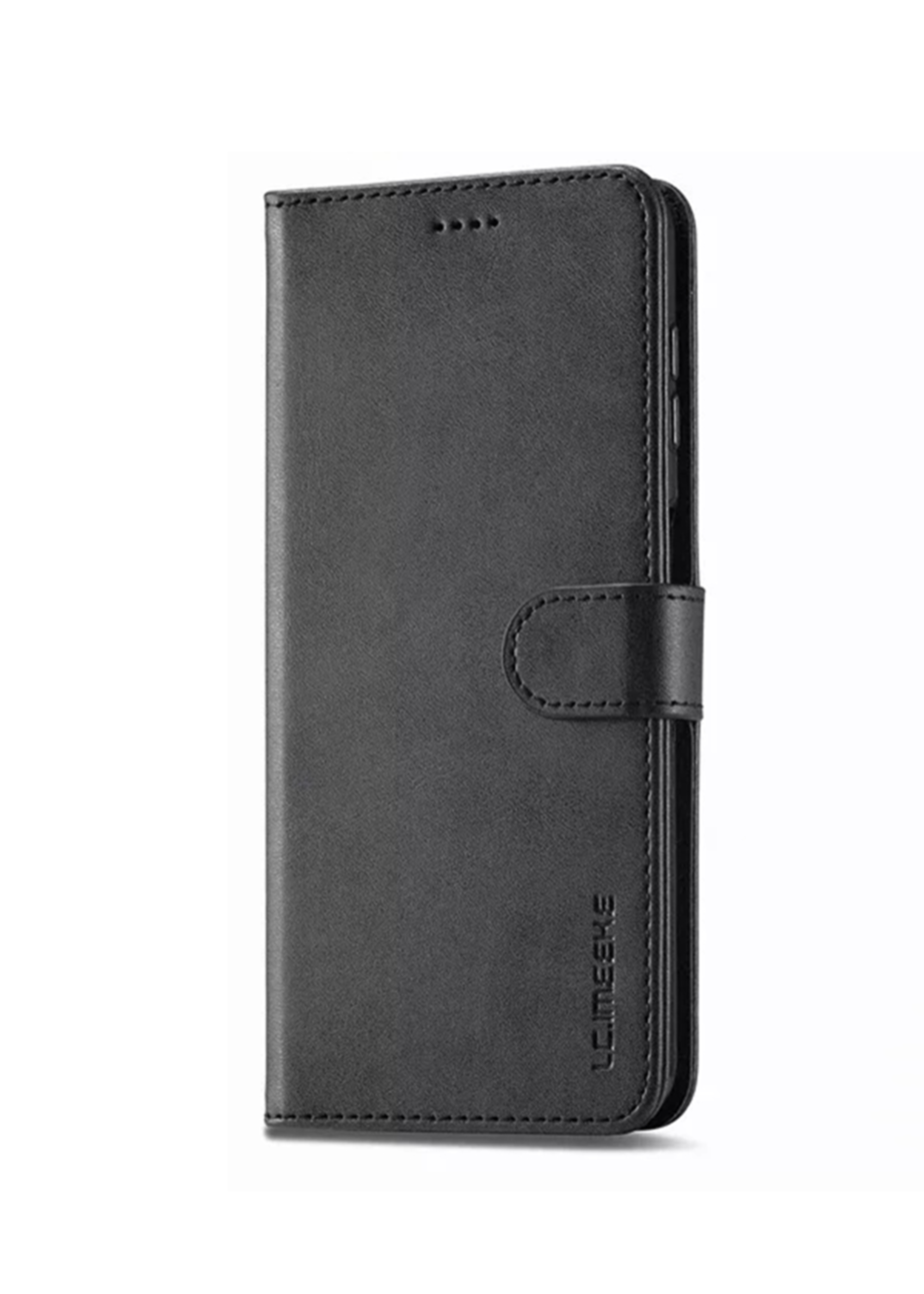 For iPhone 13 Pro Premium Wallet Flip Black Case