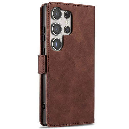 For Samsung Galaxy S24 Ultra Wallet Case Brown Colour Folio Flip Cover